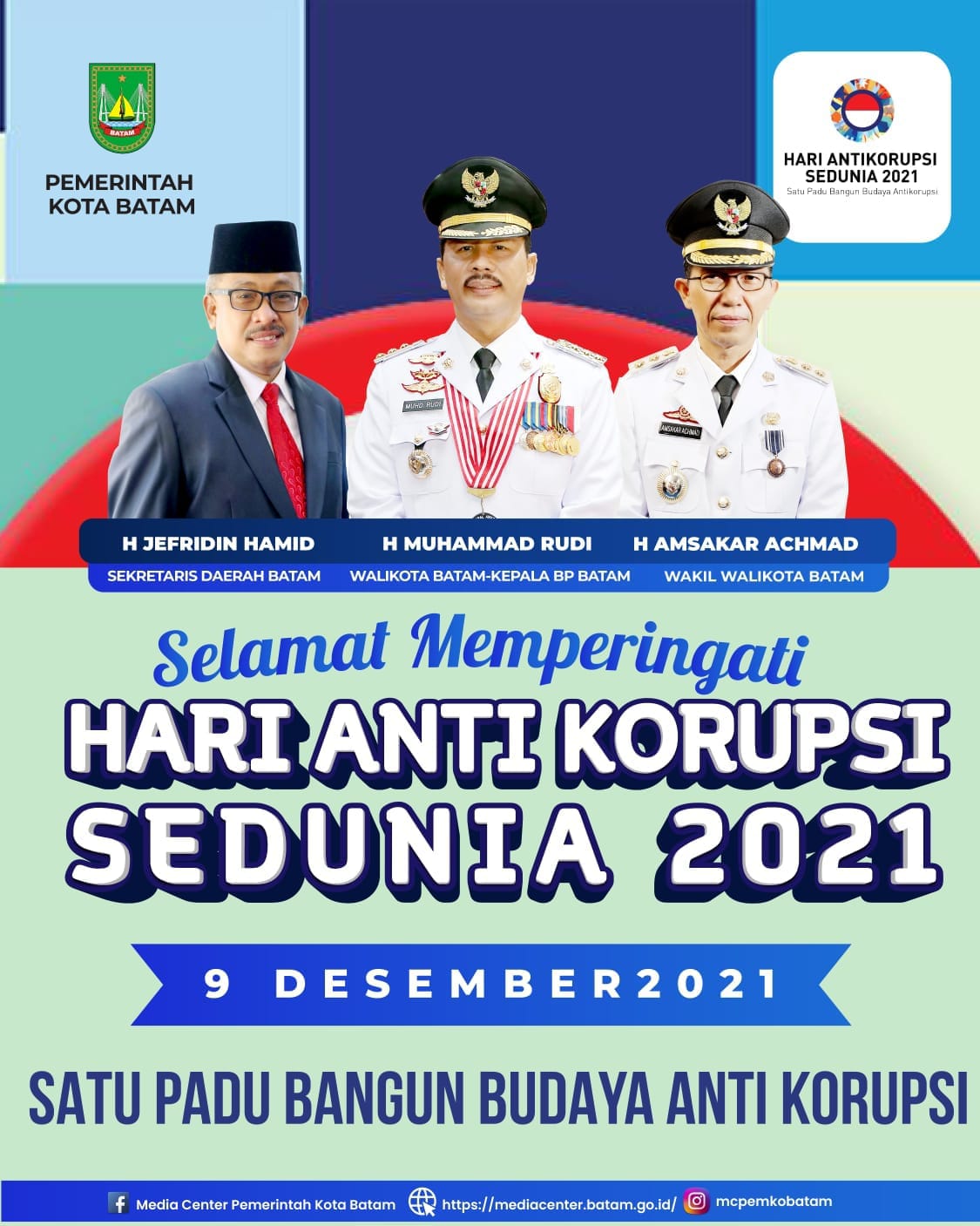Wali kota Batam Turut Hadir Dalam Peringatan Hari Anti Korupsi Sedunia (Hakordia) 2021 1 IMG-20211211-WA0008