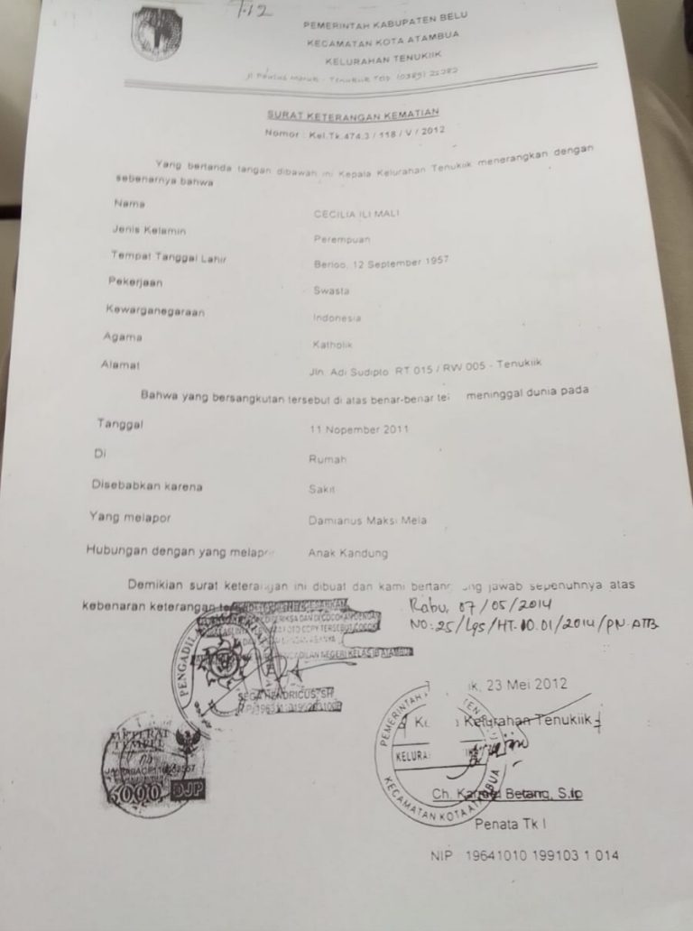 Berdalih Anak Angkat, Seorang Pria di Belu Palsukan Surat Ahli Waris dan Surat Kematian 3 IMG_20220329_072752