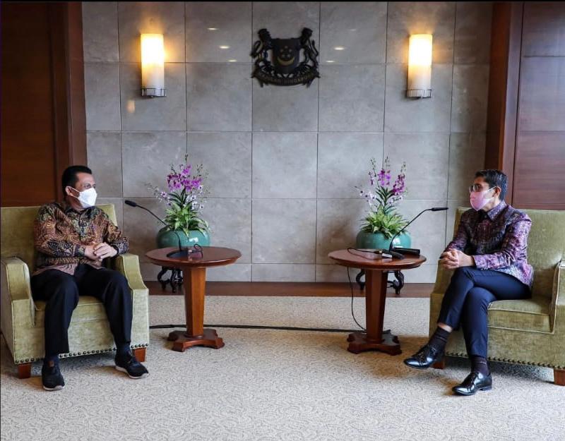 Bahas Kerjasama Antar ke_Dua Negara, Gubernur Kepri Bertemu Menteri Luar Negeri Singapura 1 IMG-20220422-WA0010