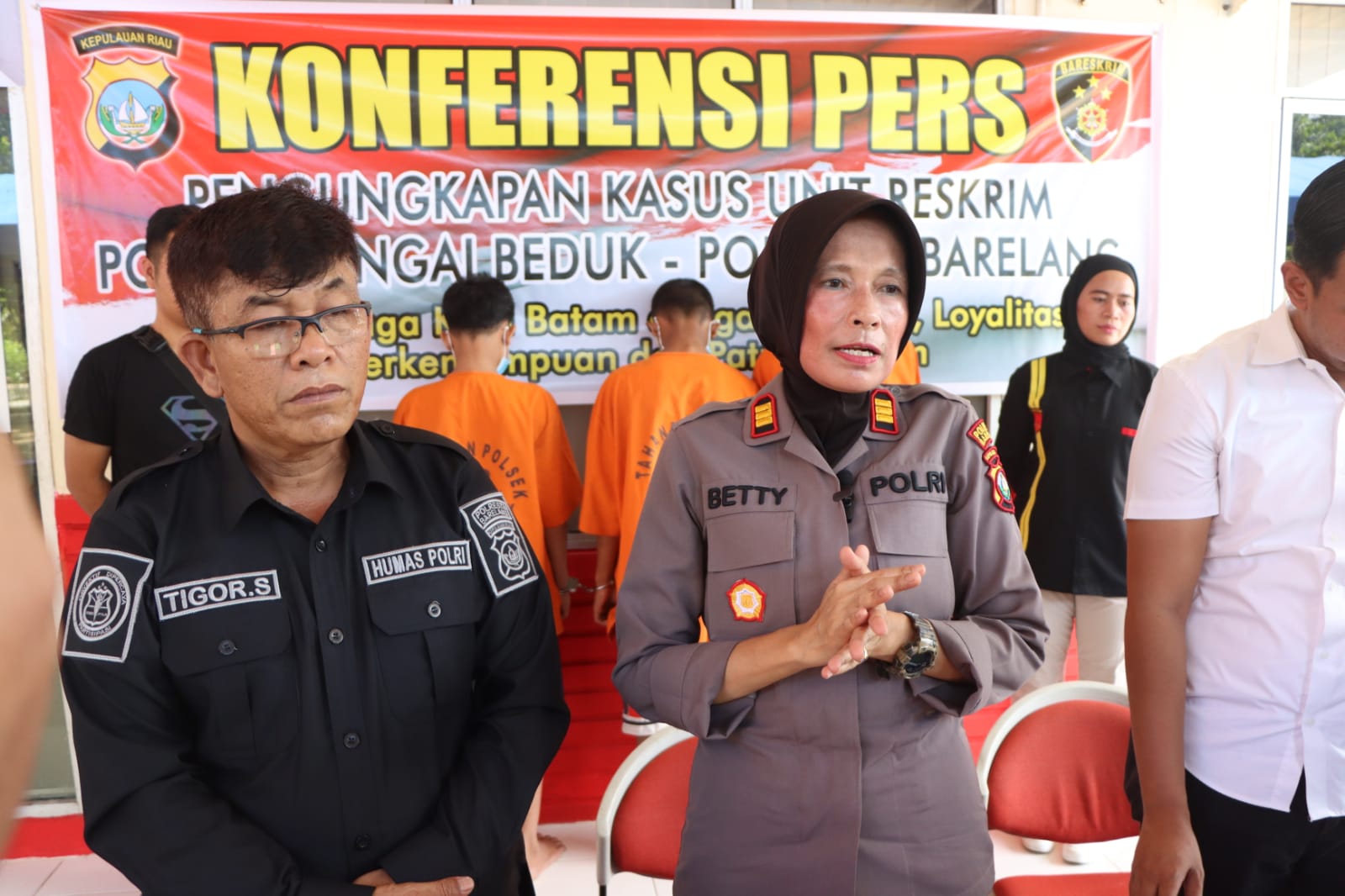 Polsek Sei Beduk Gelar Konferensi Pers Ungkap Pelaku Curanmor Anak dibawah Umur 1 pol