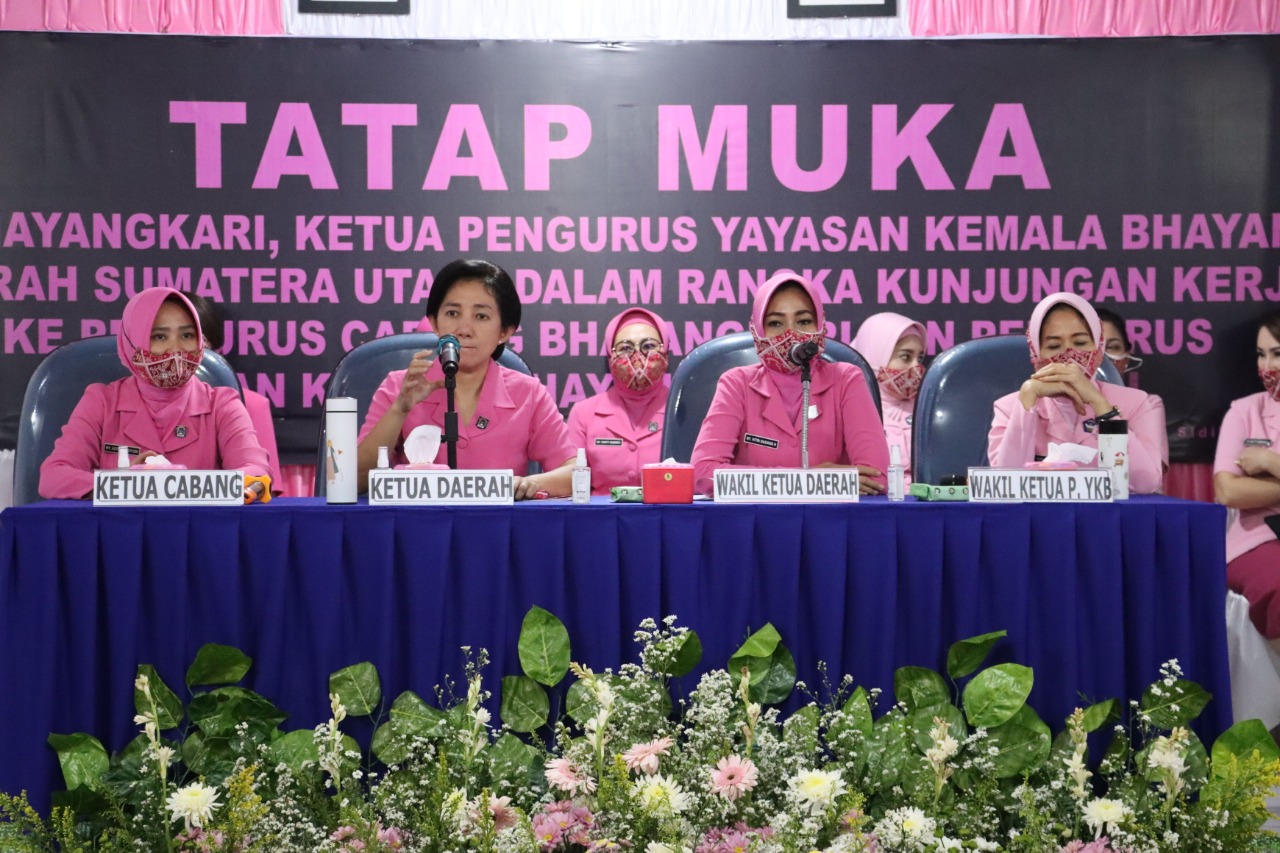 Ketua Bhayangkari Daerah Sumatera Utara Laksanakan Kunjungan Kerja ke Mapolres Dairi 1 IMG-20220603-WA0057