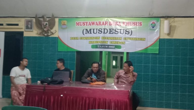 Musdesus Bahas Penetapan Penerima KPM BLT Dana Desa Ciwaringin 9 IMG-20221217-WA0002