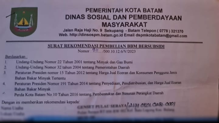 Masyarakat Menjerit, Rekomendasi BBM Dinas Sosial di Stop ke Hinterland 1 WhatsApp Image 2023-11-01 at 23.06.18