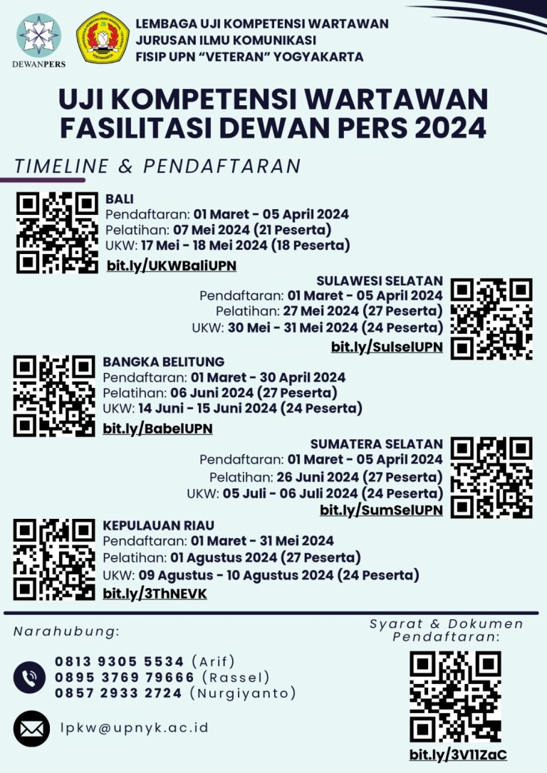 Dewan Pers Fasilitasi UKW Gratis di Seluruh Indonesia, UPN Veteran Yogyakarta di 5 Provinsi 9 WhatsApp Image 2024-03-02 at 07.43.15