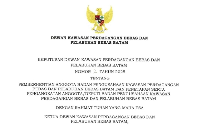 Pergantian dan Pergeseran Jabatan di BP Batam, Ariastuty Sirait Mengisi Deputi Pelayanan Umum 1 1741847258282