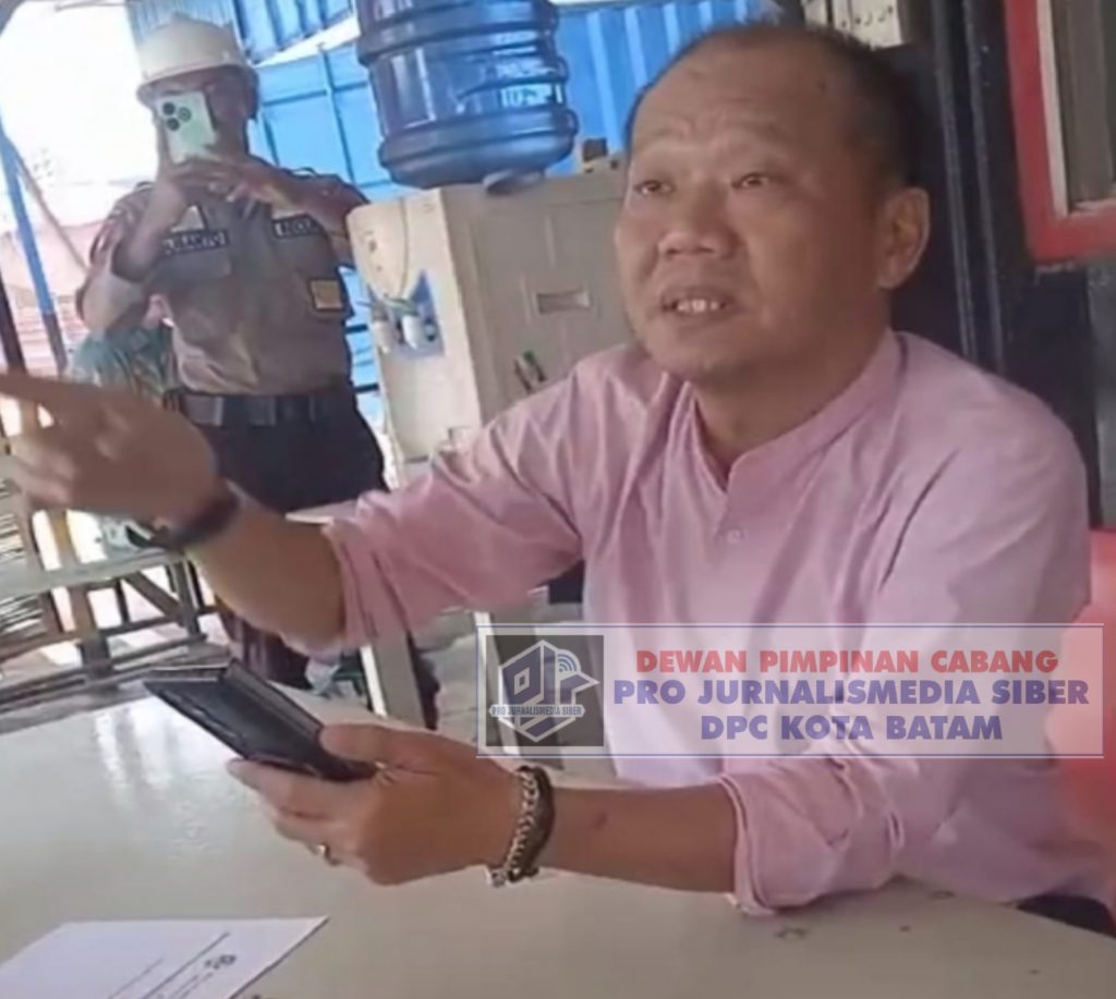 Aktivitas Pengerukan di Lahan PT BNI, Alfonsus Sebut Oknum Kepolisian Polresta Barelang 1 1758884651996