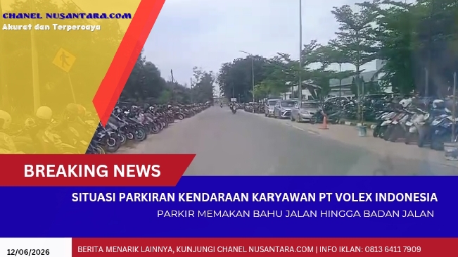 PT Volex Indonesia Diduga Serobot Bahu Jalan Menjadi Lahan Parkir Kendaraan Karyawan 1 1781435338069