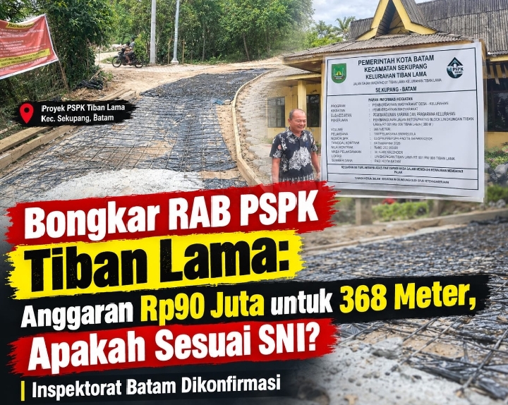 Bongkar RAB PSPK Tiban Lama: Anggaran Rp90 Juta untuk 368 Meter 6 1792386297782