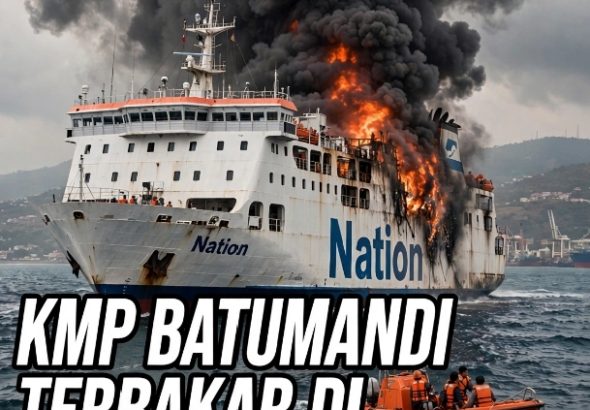 DETIK-DETIK MENCEKAM: KMP Batumandi Terbakar di Perairan Merak Cilegon 19 1792503647418